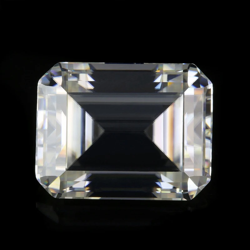 

Loose White Sapphire Emerald Cut VVS Loose Gemstone for Jewelry Making Mohs Hardness Gems