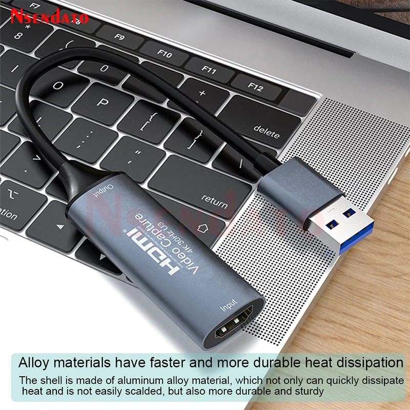 USB HDMI 비디오 캡처 카드 4K 1080p HDMI to USB2.0 USB3.0 비디오 그래버 캡처 박스 PC 컴퓨터 카메라 라이브 스트림 레코더