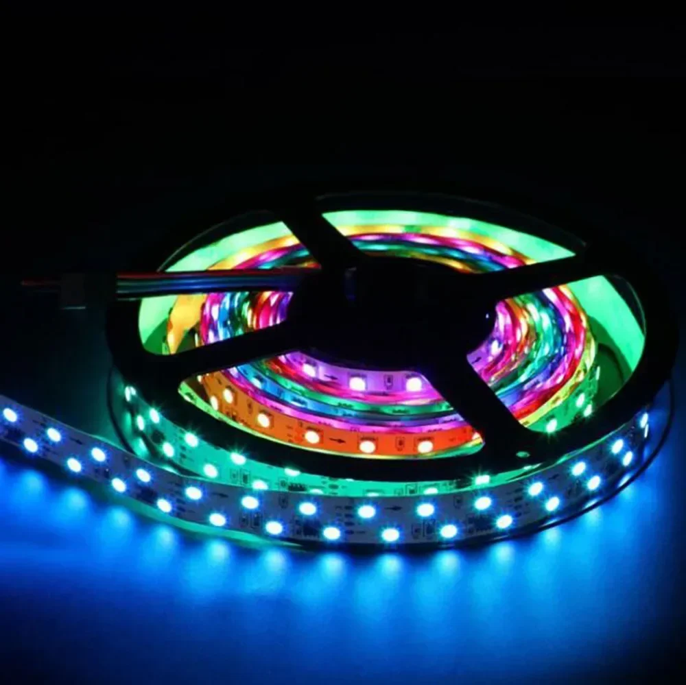 5050 Double Row 120 24V18MM RGB Color Flowing Flexible Light Dream Magic Ribbon Light LED Light Strip