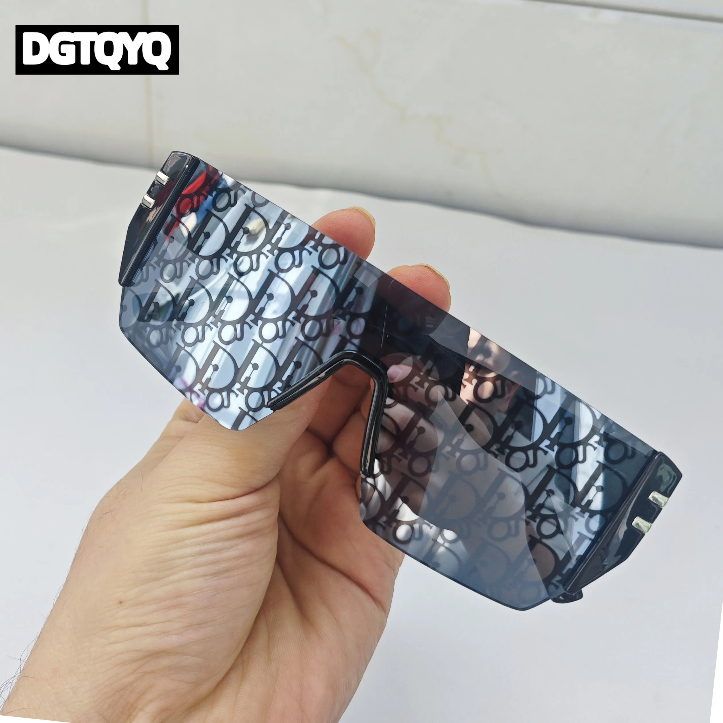 

2026 New Rimless Oversized Sunglasses Women Men Luxury Fashion High Quality Sun Glasses Ladies Unisex Eyewear Oculos De Sol