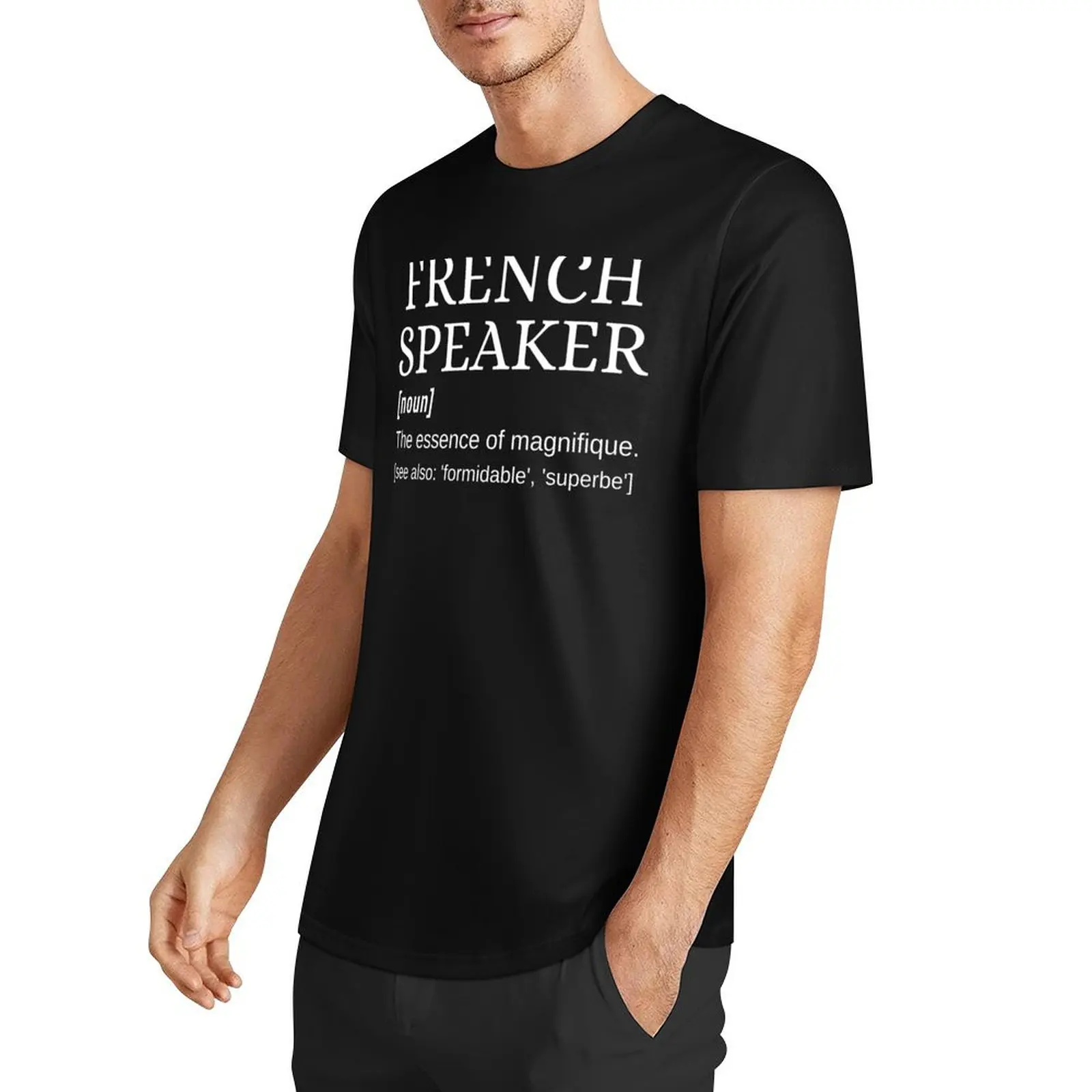 French Speaker Dictionary Definition Magnifique T-Shirt graphic tee shirt shirts graphic tees anime shirts men