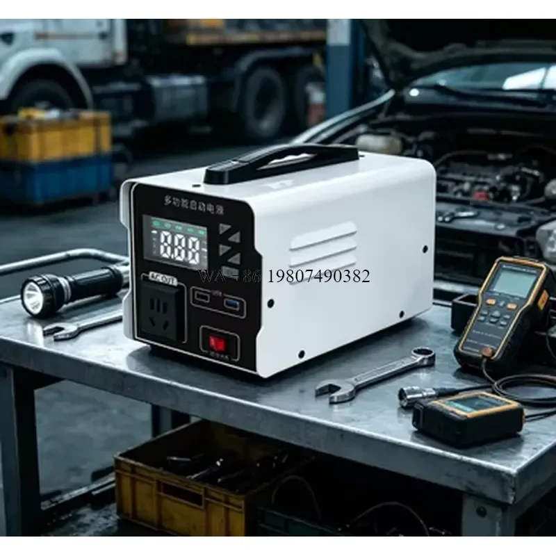 wmwmnu for EV Power Charging Station Fast Charger All in One Lithium Battery Power Station Jump Starter with Air Compressor
