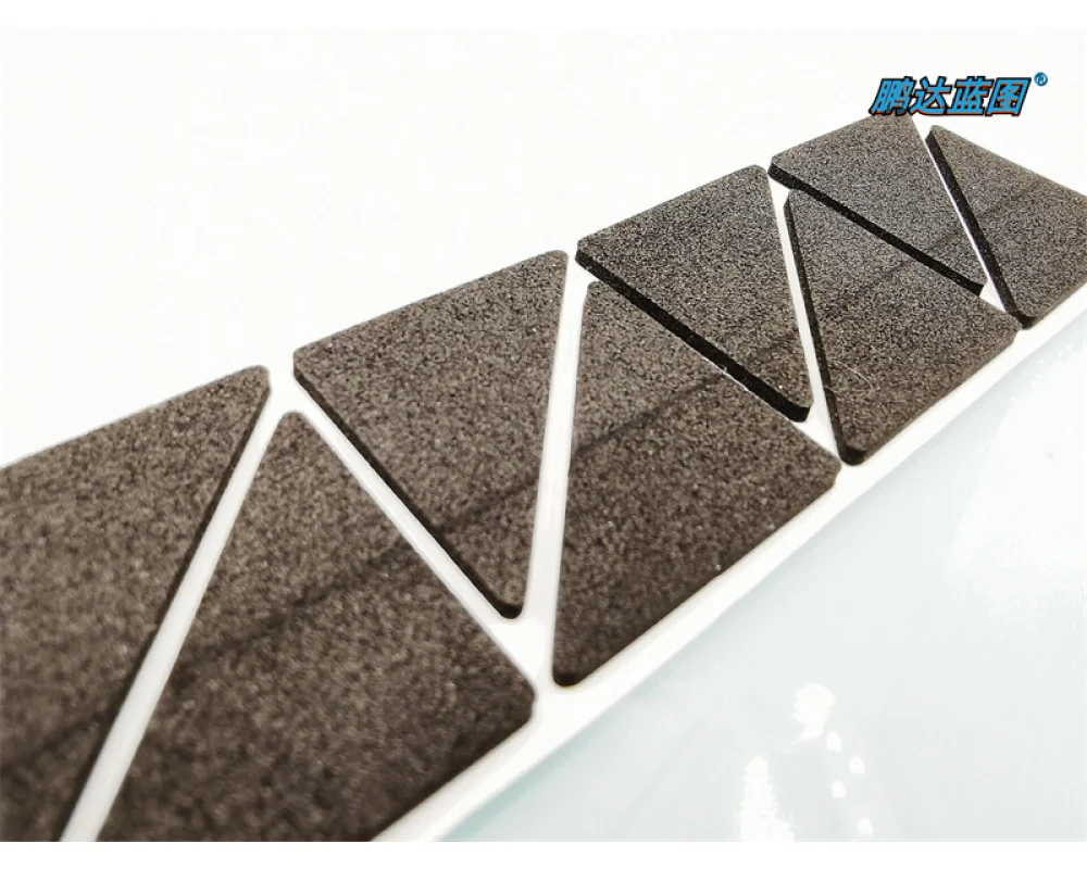 27*27*38MM Heat Dissipation Fan Corner Anti-skid Pad, Shockproof Sticker, Sponge Triangular Single