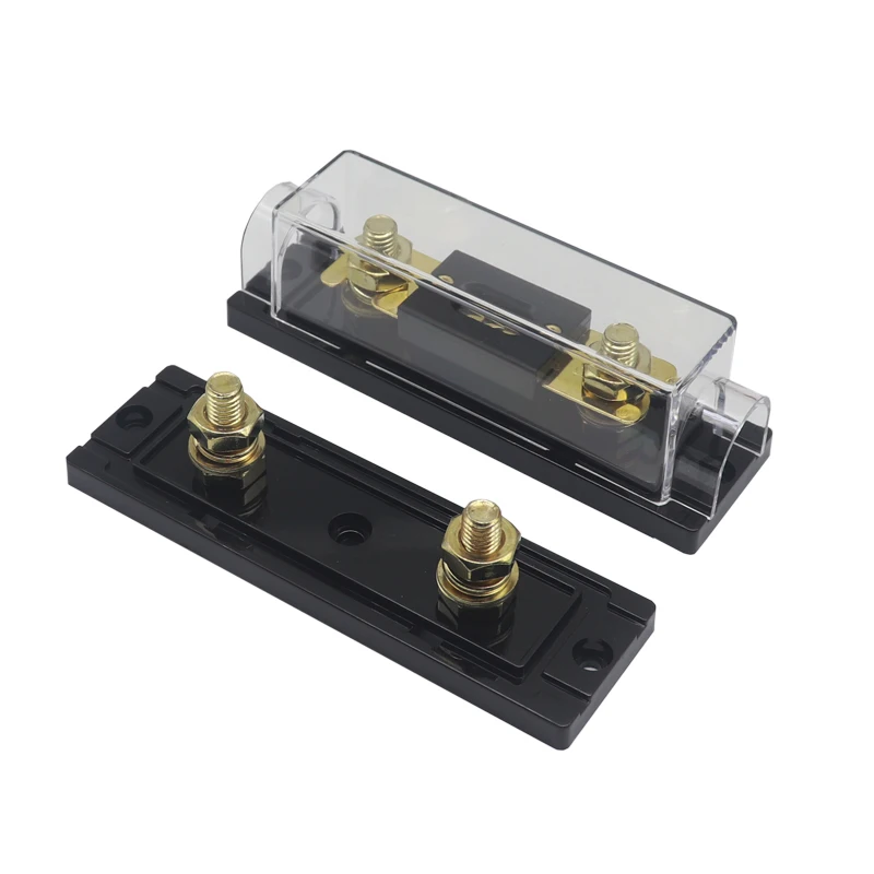 【1Set】30A-500A Fuses AMP ANL Fuse Holder Bolt-on Automotive Fuse Holders Fusible Link with Fuse