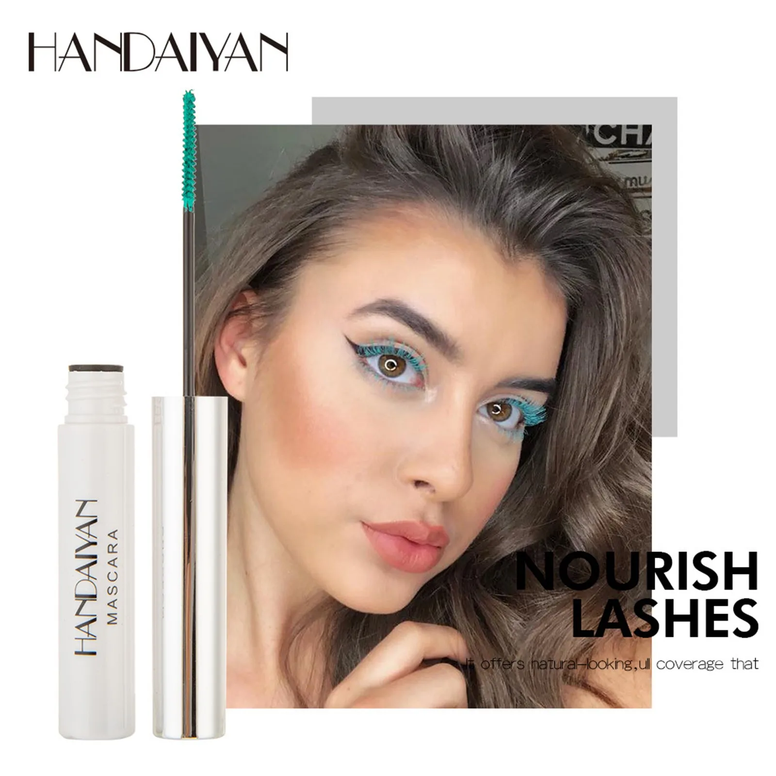 Stage Nightclub Cos Mascara colorato snello e arricciato spesso senza sbavature