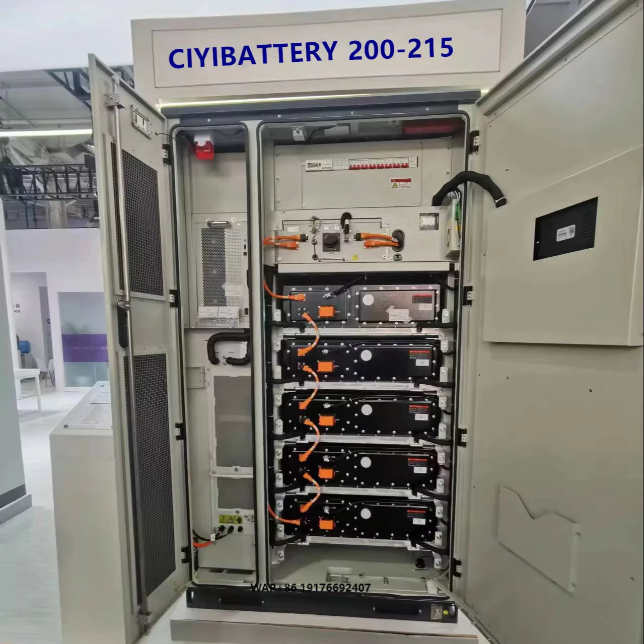 Customizable 215KWH 768V 280Ah LiFePo4 High Voltage Battery for Solar System Container Liquid Cooling
