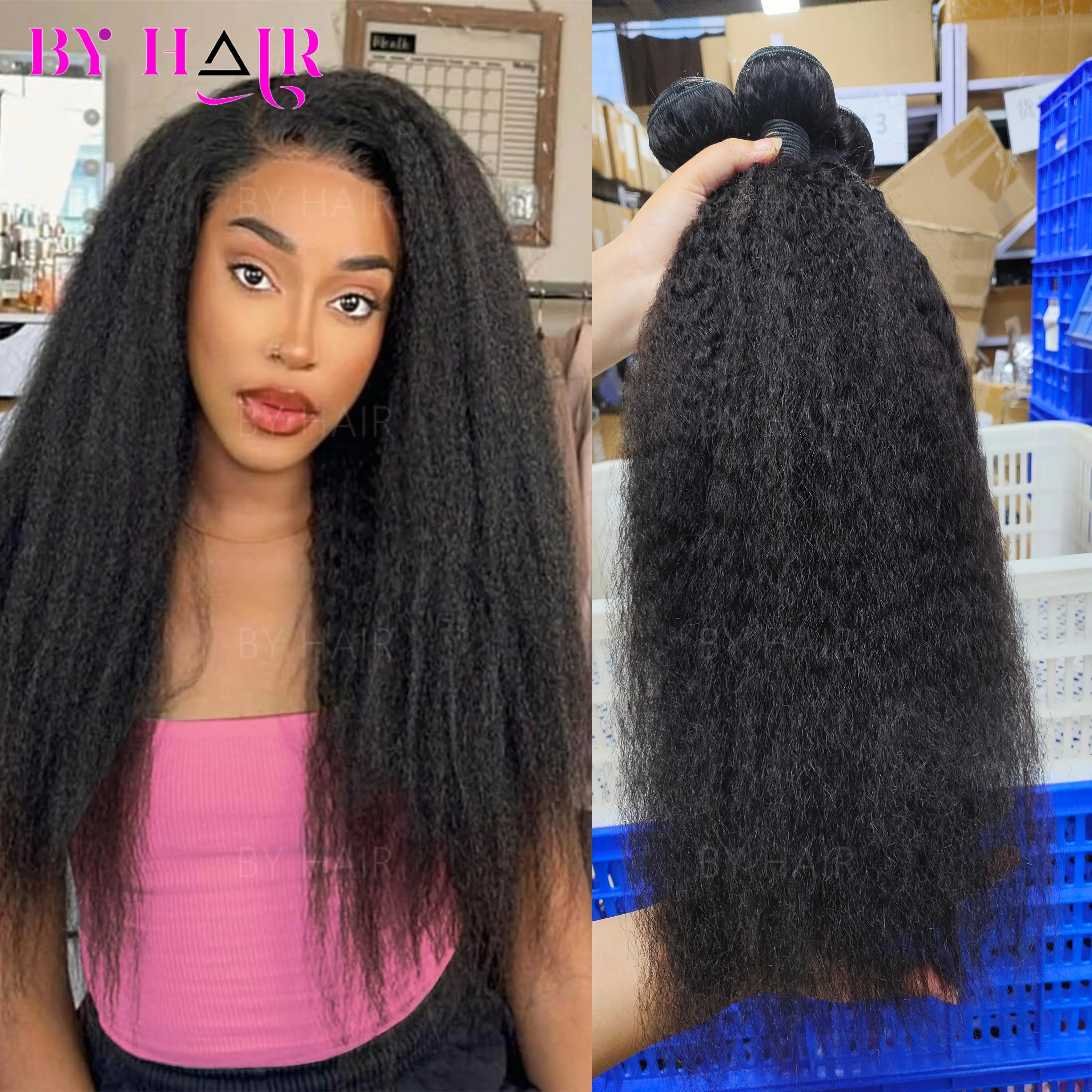 

Кудрявые прямые пучки волос, 100% необработанные пучки натуральных человеческих волос, прямые пучки волос яки, наращивание волос Remy, толстый конец