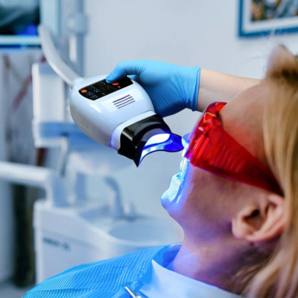 AZDENT Dental Kaltlicht Lampe 3 Farbe Schreibtisch Zahnaufhellung Maschine Bleichen Beschleuniger Gerät LED Licht Zahnmedizin Ausrüstung – Detail 3