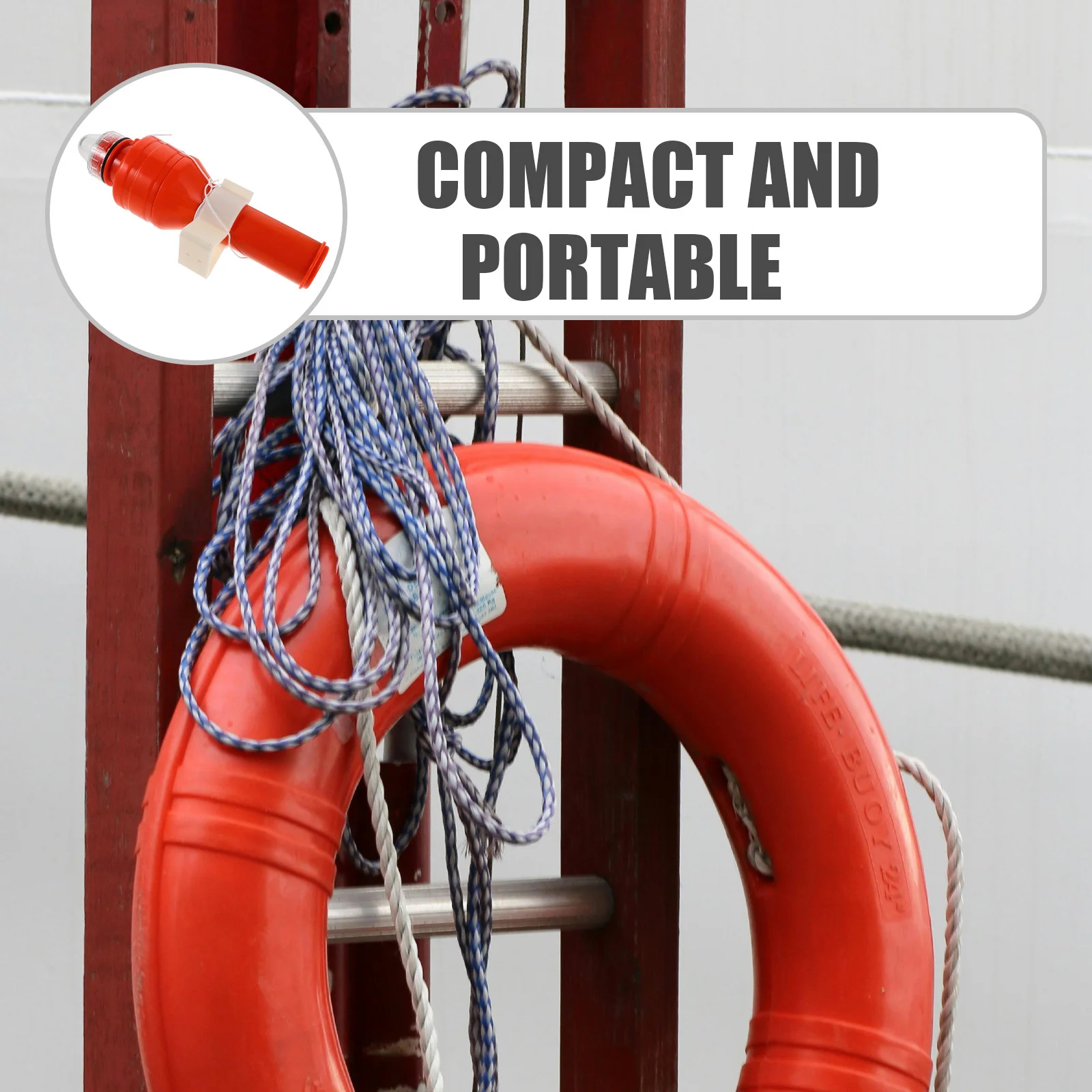 الذاتي إشعال ضوء مقاوم للماء العائمة Lifebuoy مصباح ماركر الطوارئ للبقاء في الهواء الطلق المشي لمسافات طويلة القوارب الصيد