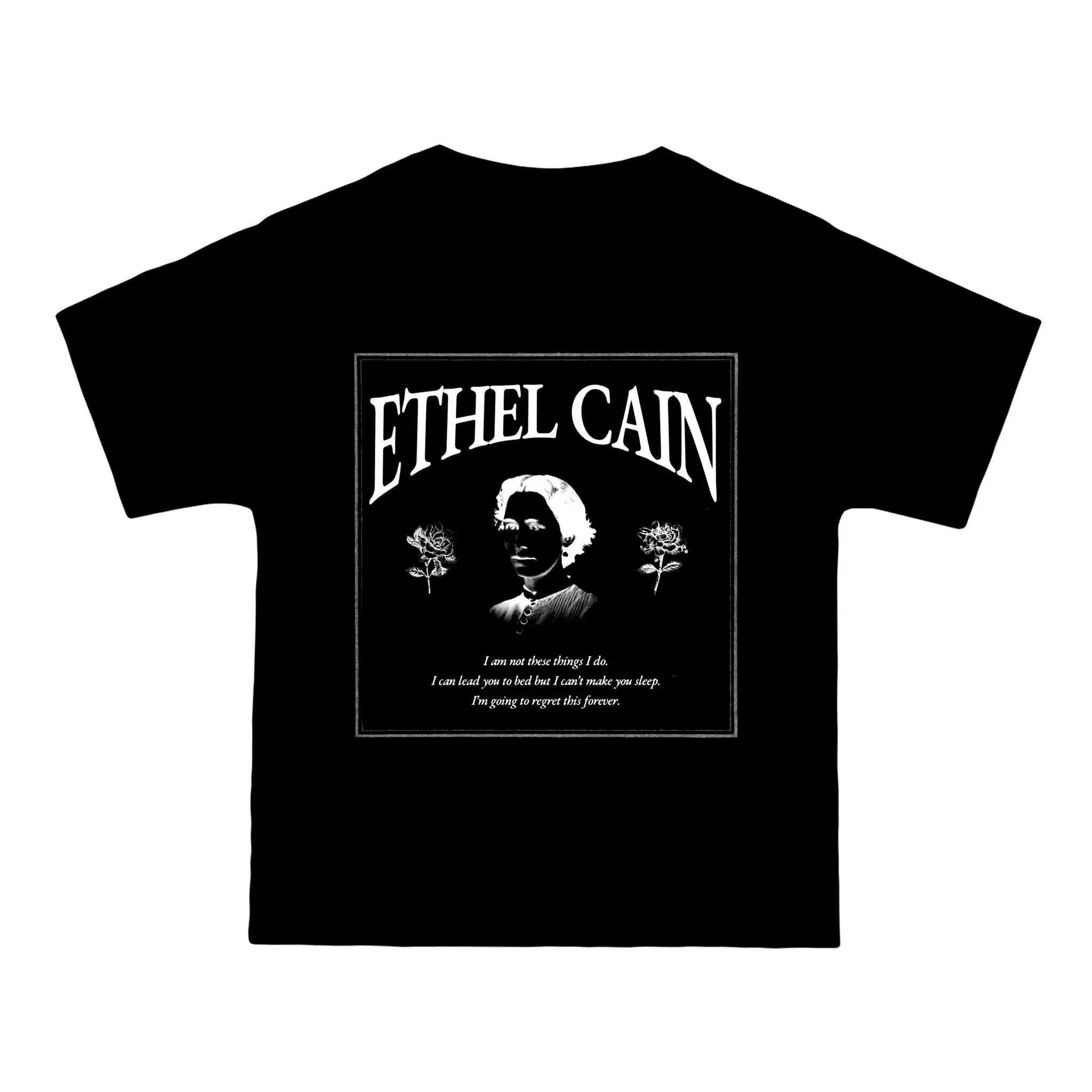 Ethel cain the regret preachers daughter heavyweight black tee shortsleeve shirt