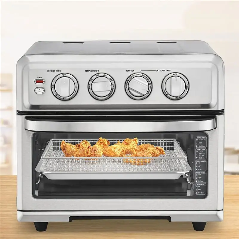 ABWZ-Baking Tray Pan And Air Fryer Basket In Stainless Steel Designed For Cuisinart Models TOA-060, TOA-065 And TOA-070