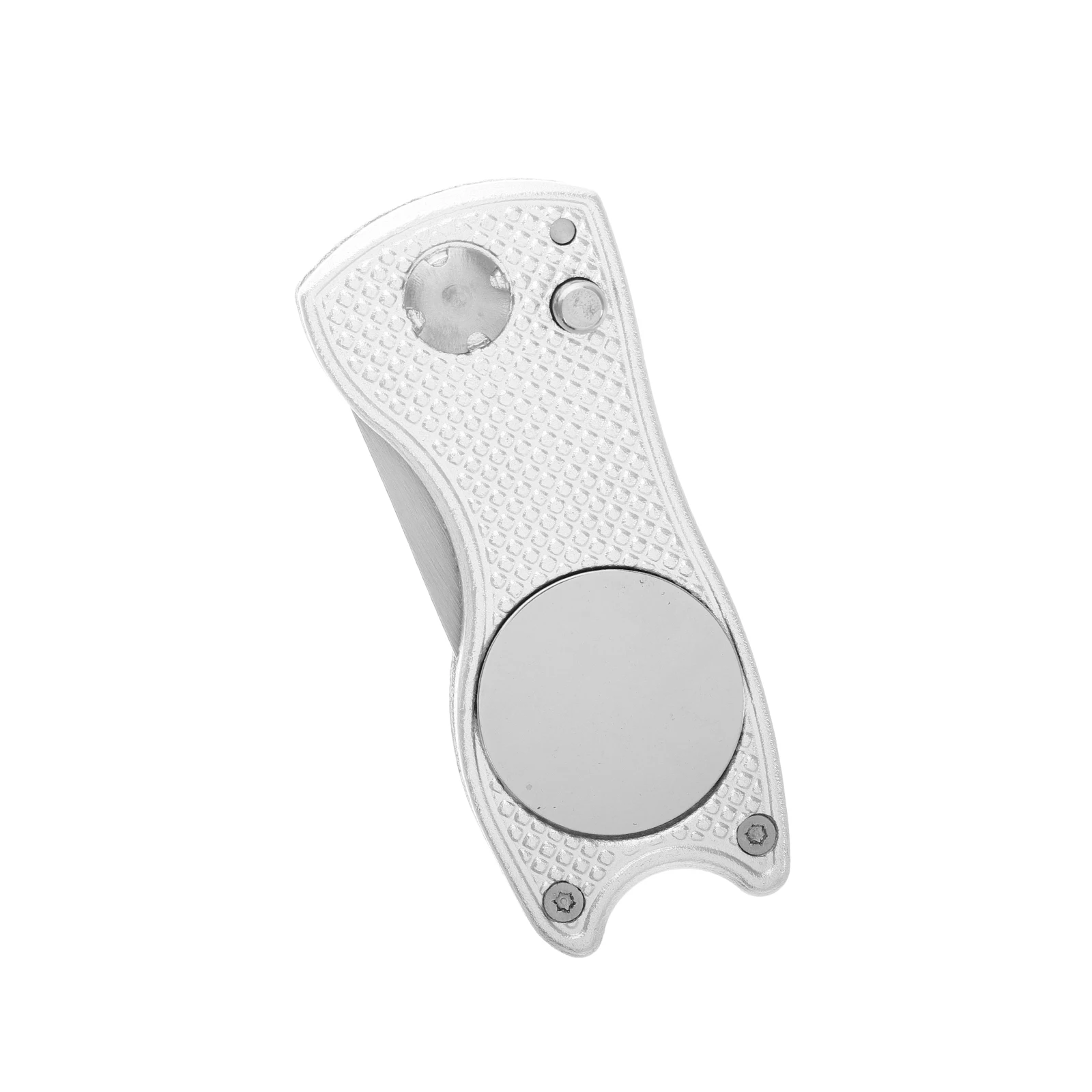 

Golf Divot Tool Foldable Ball Mark Repair Tool Durable Aluminum Alloy Green Fork Golf Accessories Practice Tools