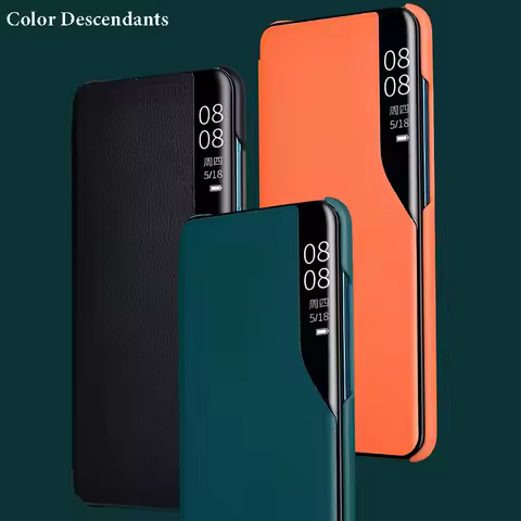 Smart Phone Case For Samsung Galaxy S23 S22 S21 S20 FE S8 S9 S10 Plus Leather Flip View Cases For Galaxy Note 20 20 Ultra Cover