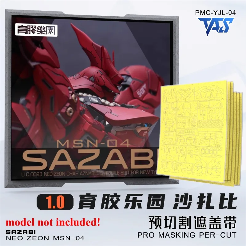 TAS PRO PMC-YJL-04 Pre-cut Masking Sheet For MSN-04 SAZABI NEO ZEON 1.0/2.0 Mecha Model Spraying Hobby DIY Accessories