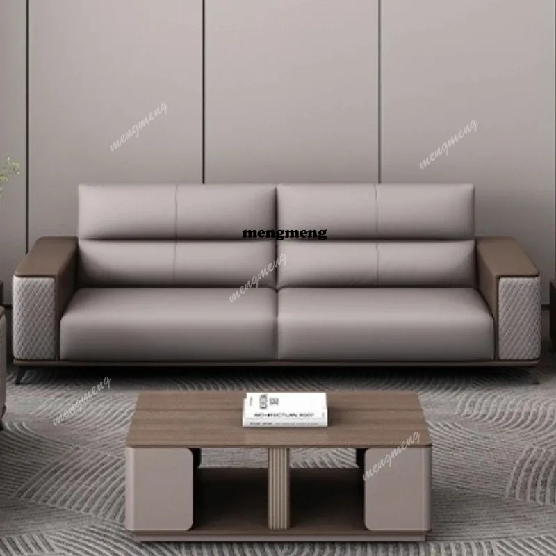Sofás de Oficina Boss Leaders, Sofás de Oficina Elegantes de Lujo Ligero, Muebles de Oficina Integrados de Cuero, Gado Mai Matasai