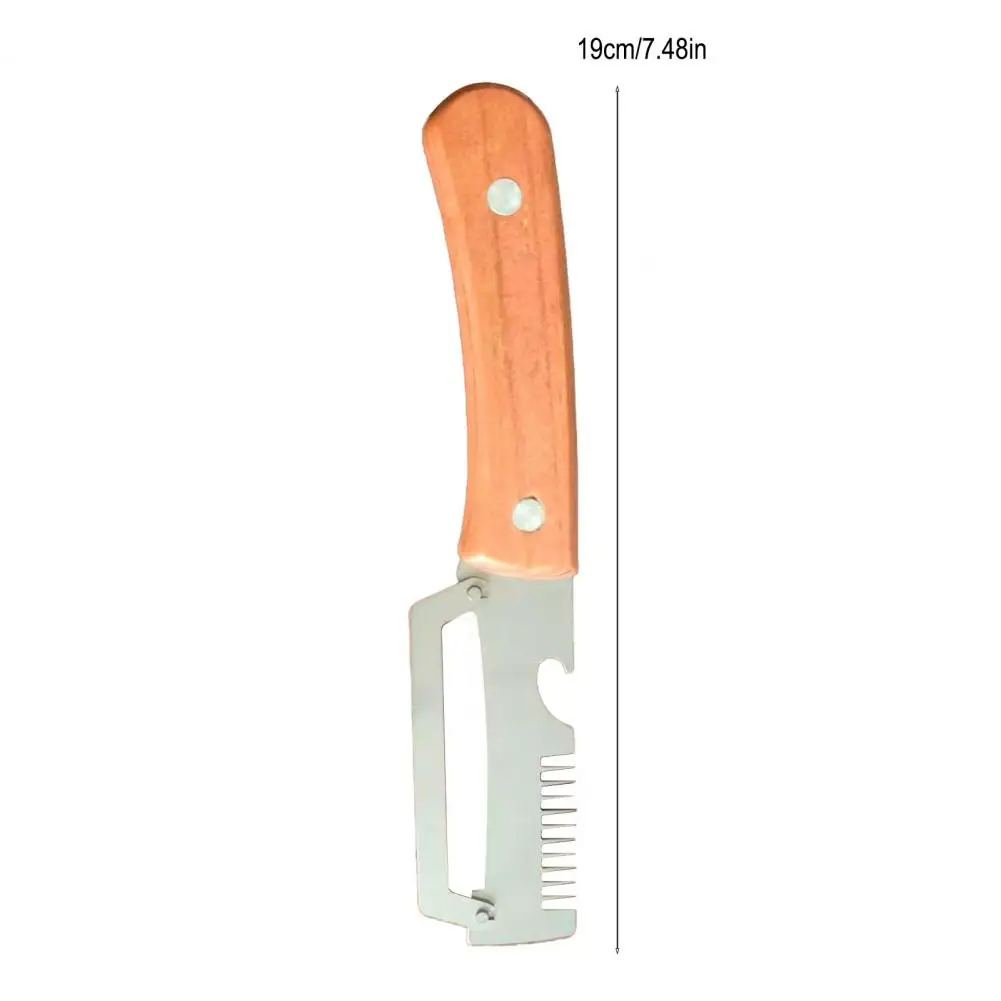 Vegetable Peeler with Ergonomic Handle 2-in-1 Fruit Peeler And Bottle Opener Wide Curved Blade Essential Kitchen Peeling Tool