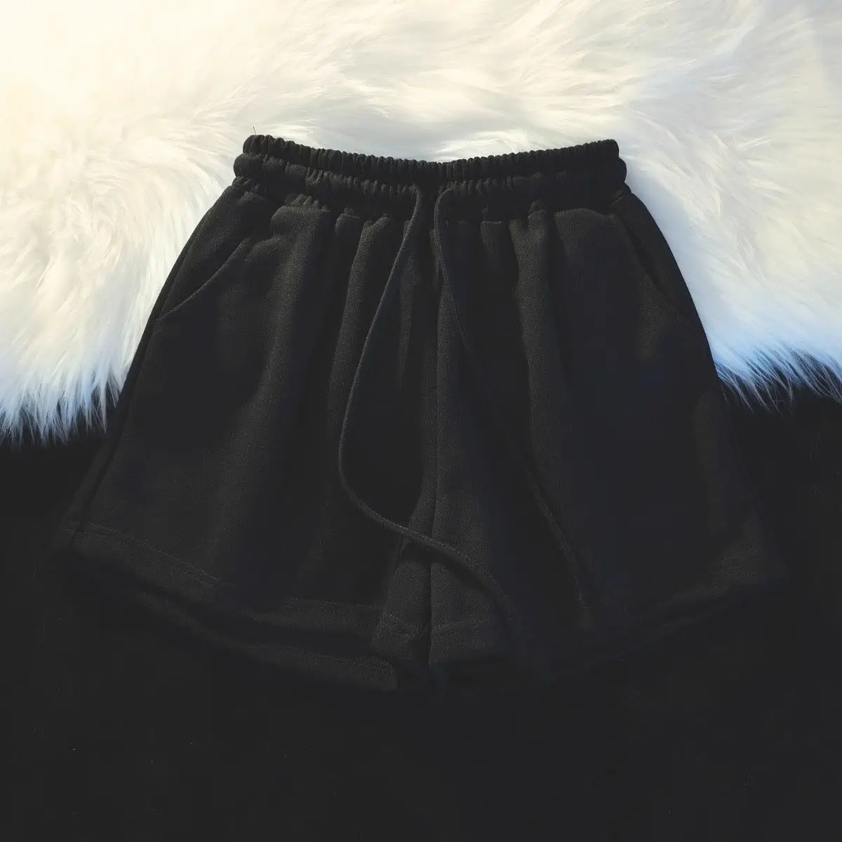 Kobiety Seksowne Letnie Słodkie Białe Nowe Modne Luźne Spodnie ze sznurkiem Klubowe Casualowe Casualowe Slim Party Kobiece Proste Podstawowe Szorty