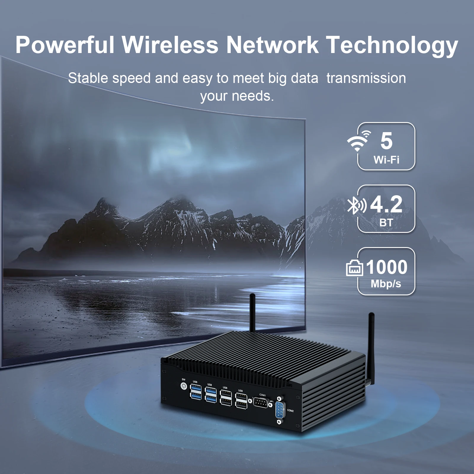 

HYSTOU Fanless Industrial Mini Pc HD-MI 4096x2160 DDR4 4K Intel Core i3 10110U Windows 10 Pro Inside Wifi Computer ‎ ‎