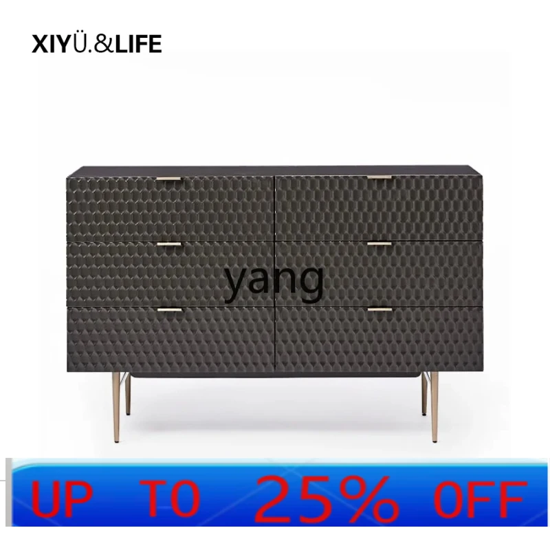 

LH Nordic simple six-chest cabinet shell pattern retro American restaurant side cabinet