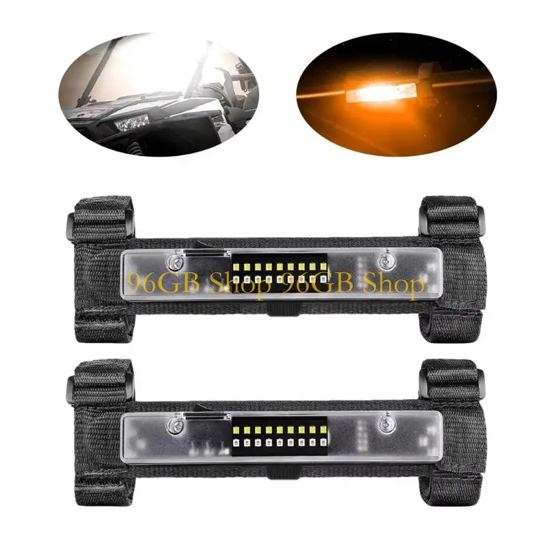 96GB Roll Bar Cage Mount Dome Lamp Bi Color LED Lights Easy Installation UTV Interior Dome Light with Switches Battery Powered