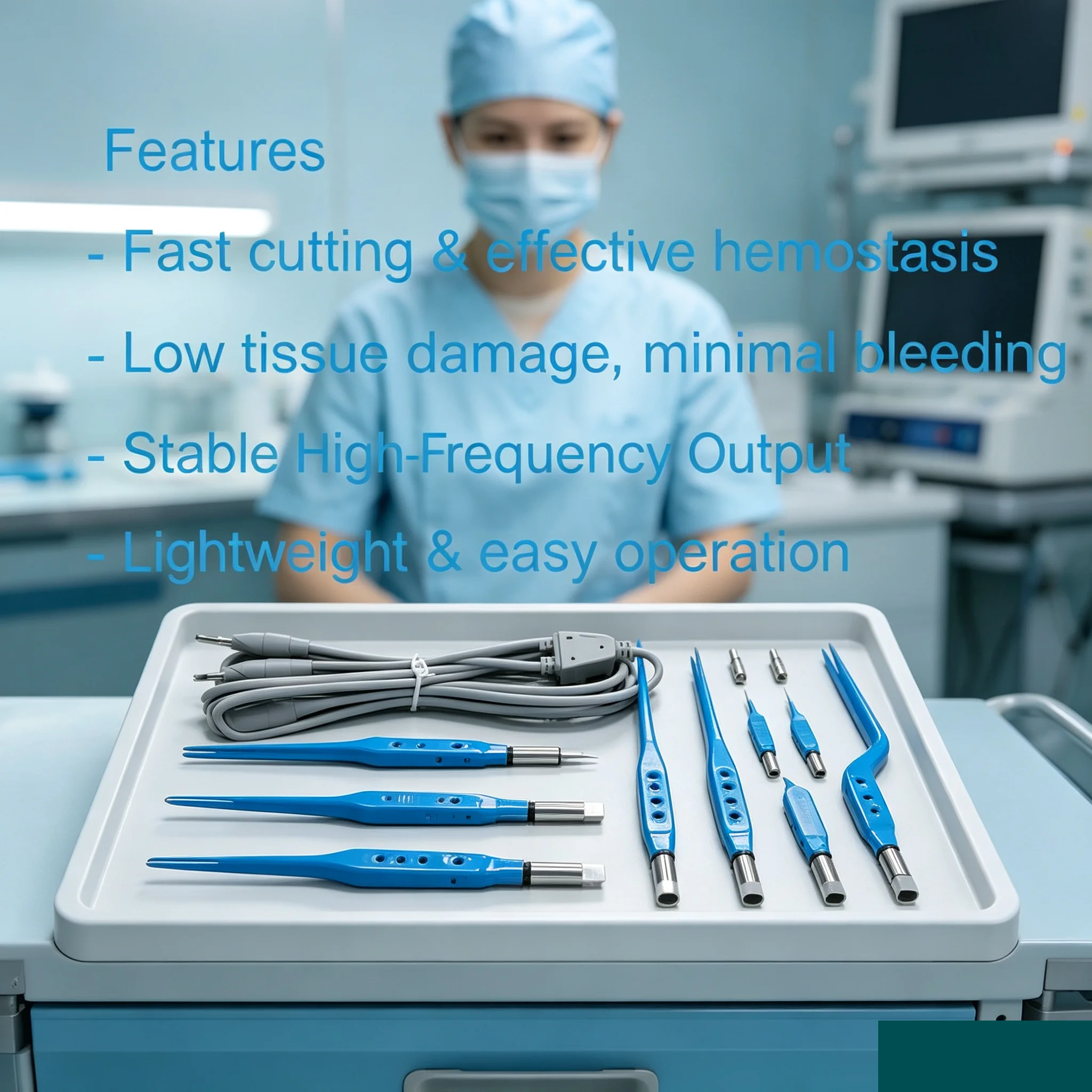 Bipolar coagulation forceps, high frequency electric knife, two-stage forceps, coagulation wire, cosmetic ophthalmology tool