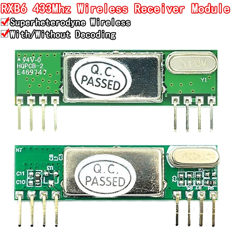 RXB60 RXB6 433Mhz Superheterodyne Wireless Receiving Module/Without Decoding Module