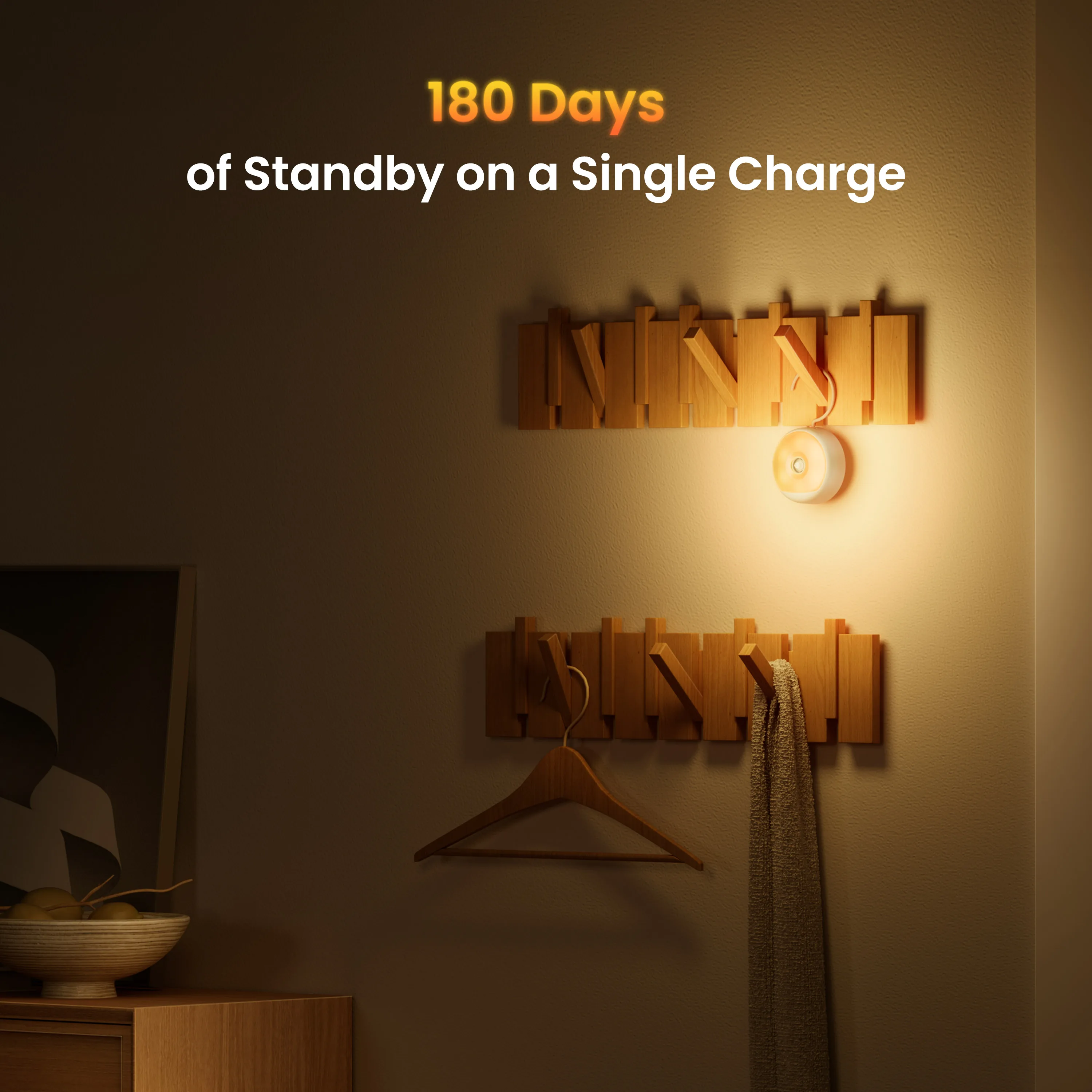 Yeelight LED Night Light Motion Sensor Light Rechargeable Built-in Light and Motion Sensors Suitable For Bedroom Closet Hallway