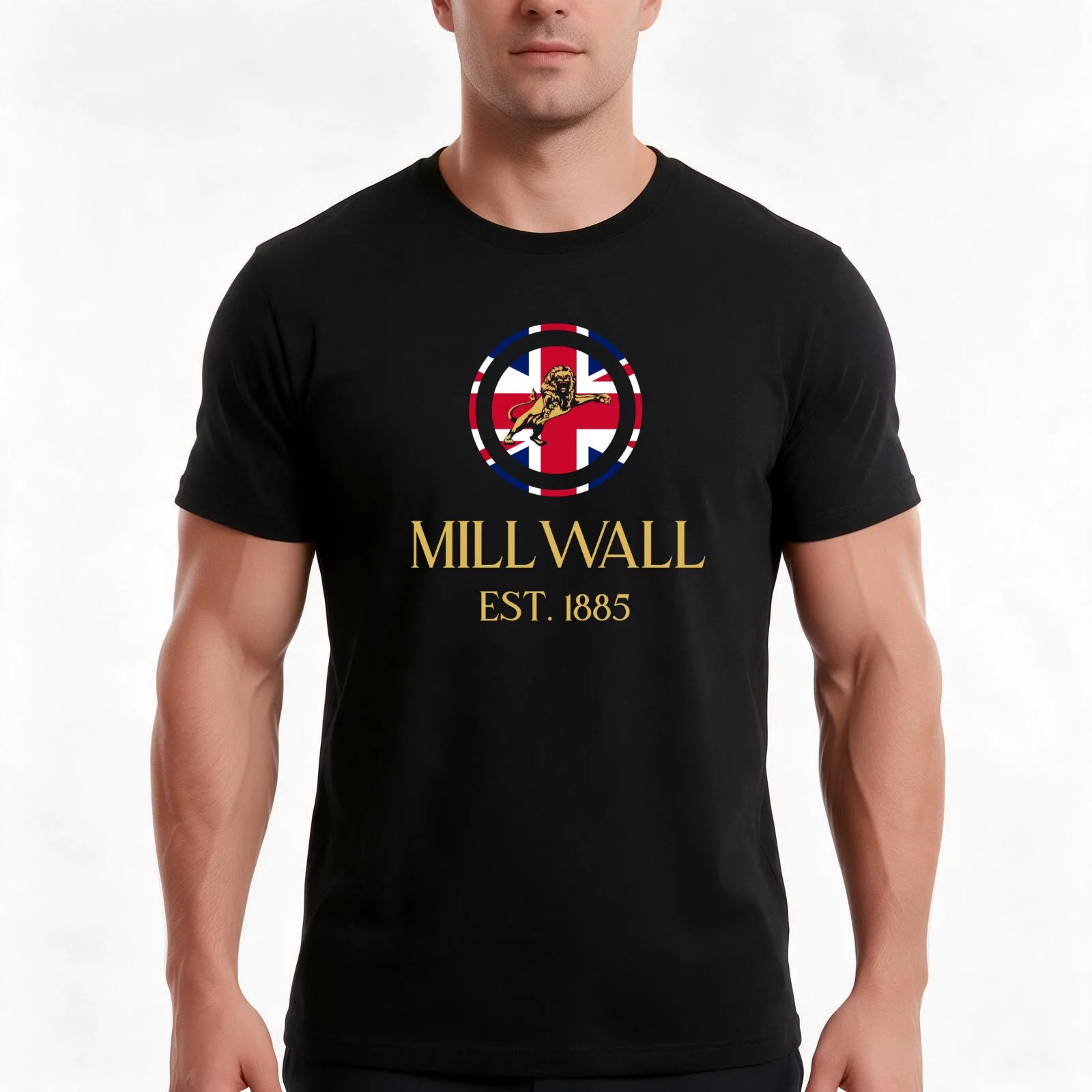 Millwall Gold GB T-Shirt Summer Casual Cotton Tee Oversized Streetwear Tops Vintage Graphic Print Loose Fit Short Sleeve