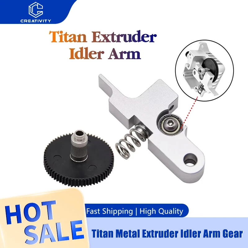 3D Printer Accessories For Sidewinder X1 Titan Aero Metal Extruder Idler Arm Gear with 66 Teeth 1.75mm Prusa i3 Ultimate