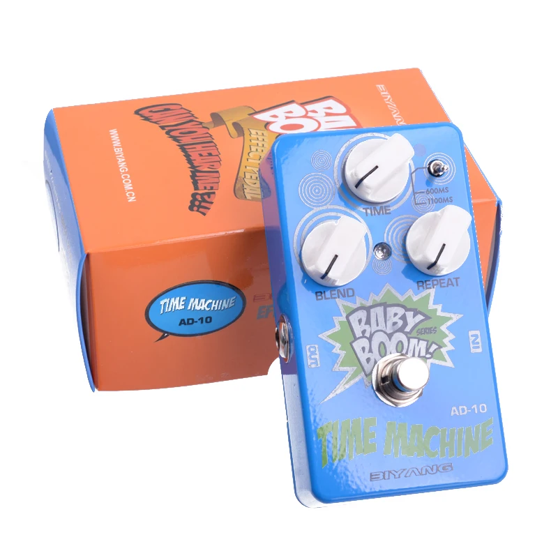 Biyang AD-10 BABY BOOM TIME MACHINE Analog Delay Effect Electric Guitar Pedal with Pedal Connector