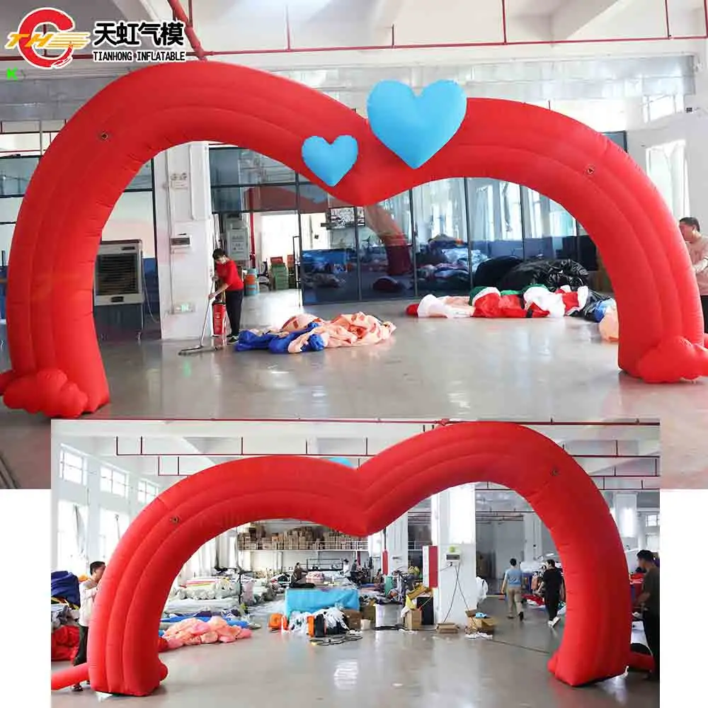 

Fast Ship Heart-Shaped Blow-up Inflatable Love Arch for Wedding Valentine's Day Advertising Inflatable Arch Event Gate