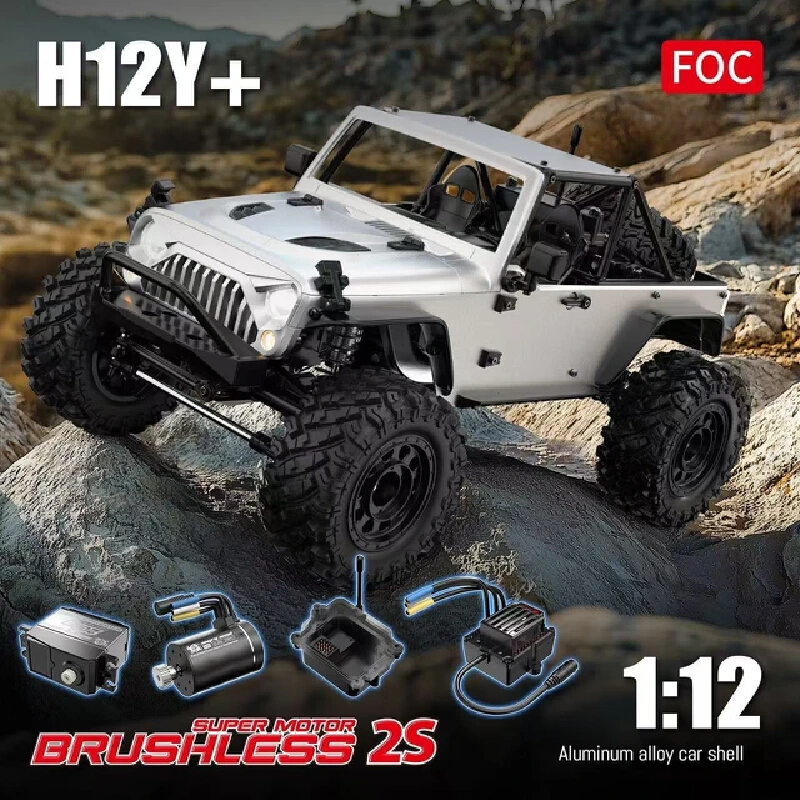 

H12y сплав с полным приводом, бесщеточный профессиональный радиоуправляемый высокоскоростной автомобиль с дистанционным управлением, альпинистский внедорожник, модель автомобиля, игрушка