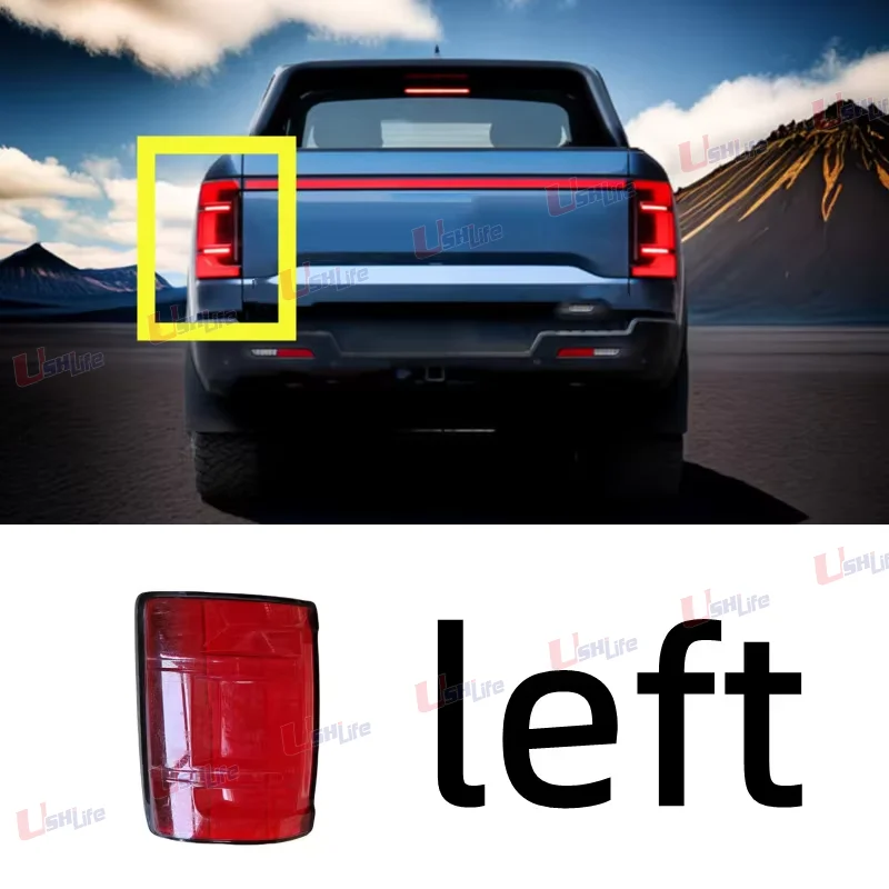 for BYD SHARK 6 2024 2025 2026 Exquisite Taillight Covers Lamp Cover Rear Brake Light Masks Tail Light Housings Car Accessories