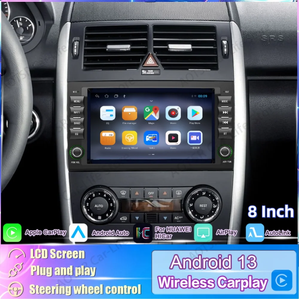 For Benz A-Class B-Class Viano Vito Sprinter 2004~2012 Multimedia Android GPS Navigation Stereo Receiver player Head Unit 64GB