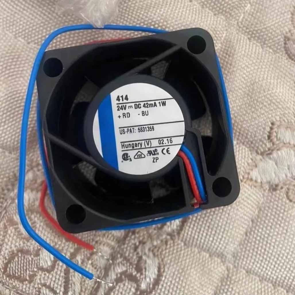 For EBMPAPST 414 24V 0.42A 1W 4cm Square Cooling Fan High Speed Silent Server Case Cooling Fan