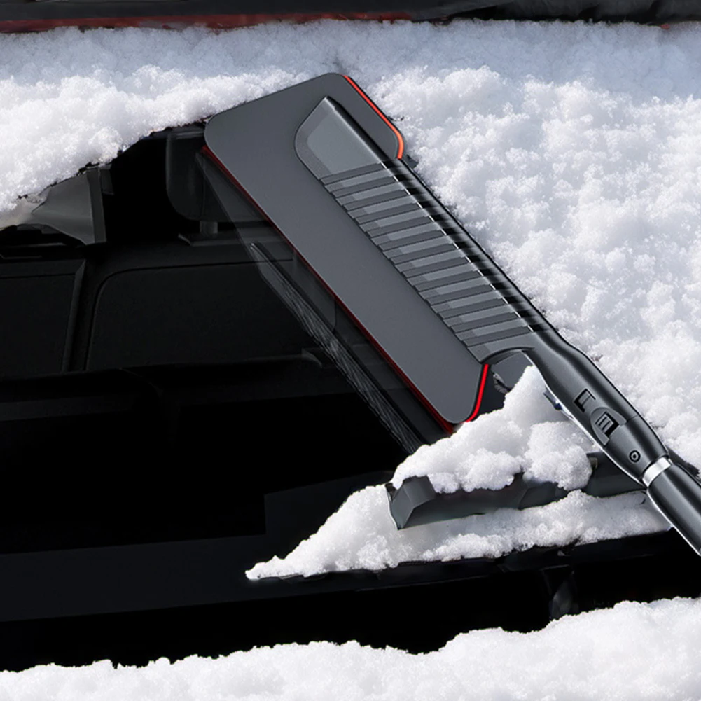 3-in-1 uitschuifbare ijskrabber met schuimhandvat Voorruit Sneeuwverwijderaar Multifunctionele intrekbare sneeuwverwijderaar Auto-accessoires