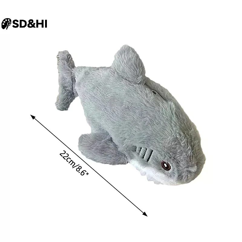 1 قطعة مقلمة القرش القطيفة اللطيفة طالب القرطاسية اللوازم المدرسية Kawaii دمية العودة إلى المدرسة حقيبة التخزين القلم حقيبة القرطاسية