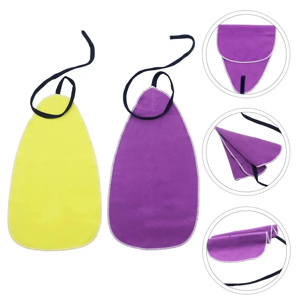 

2Pcs Cleaning Cloth Set Faux Suede Lightweight for Sax Flute Clarinet Wind Instruments Portable LintFree Absorption