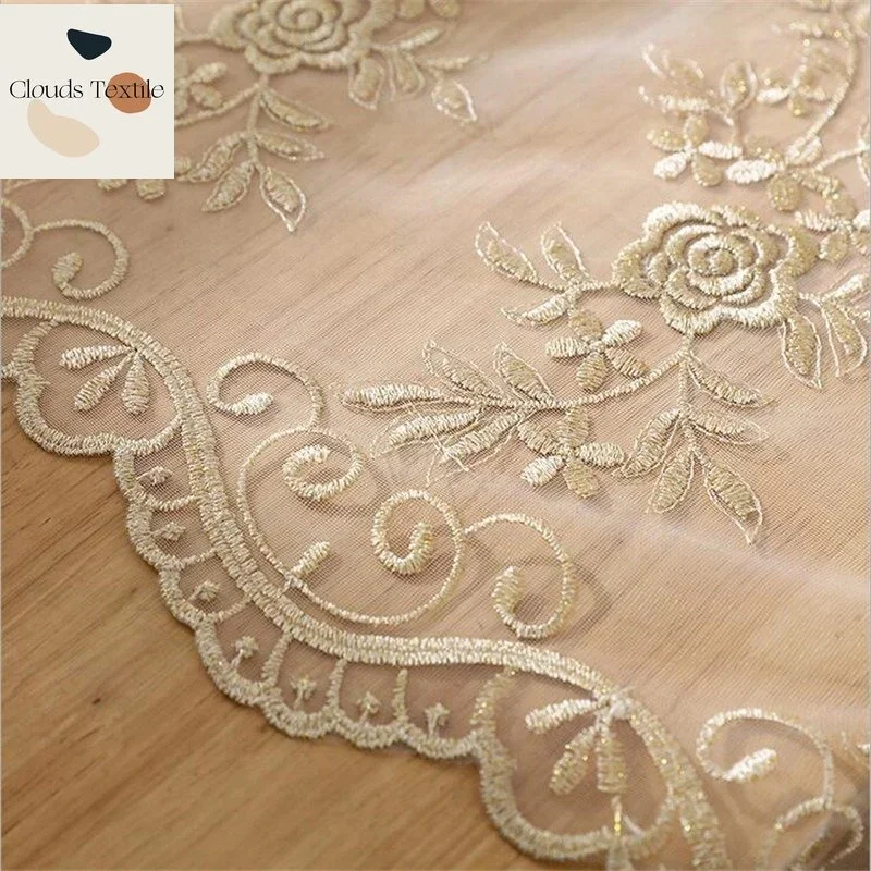 Luxo moderno rosa sheer cortina para quarto cozinha cortinas para sala de estar design floral tule janela triagem fio