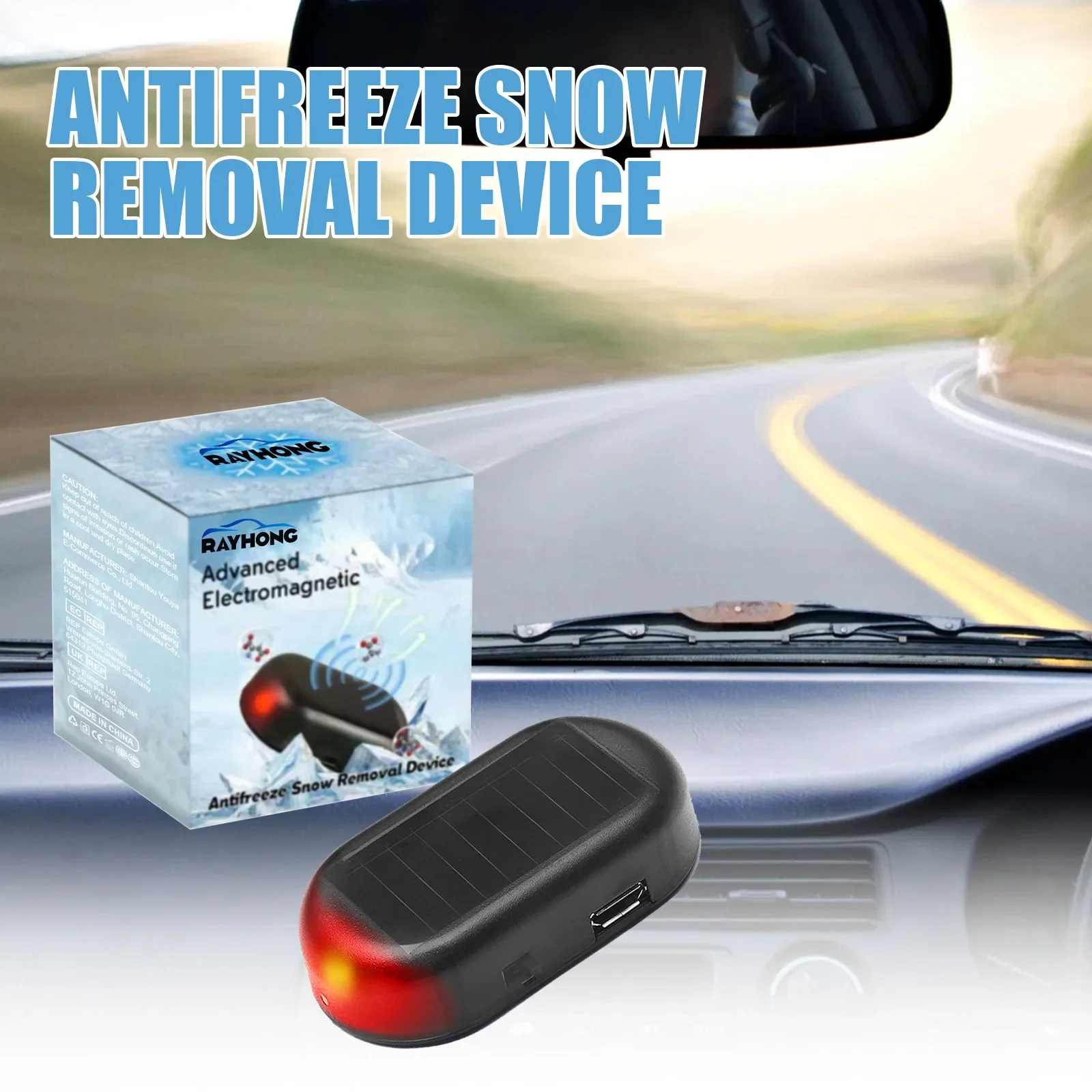 Microwave De-icing of Car Window Glass Electromagnetic Interference Anti-icing Anti-freeze Car Windshield Snow Removal