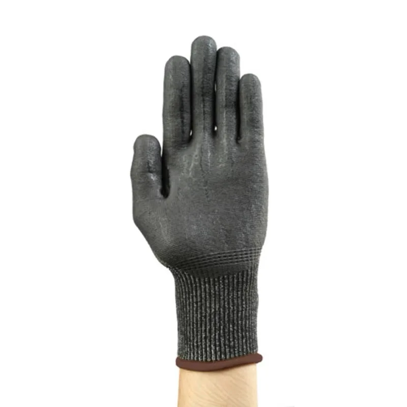 Ansell-guantes Hyflex 11-738(1 par) muy duraderos, resistentes a cortes, con fibras mezcladas fuertes y entrepierna pulgar reforzada