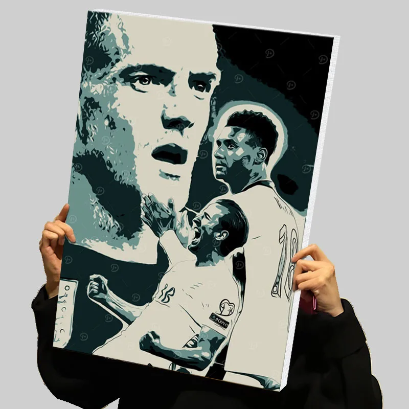 Harry Kane Prints Poster Football Player Custom Canvas Painting Wall Art Aesthetic Room Decoration Modern Abstract Canvases Home