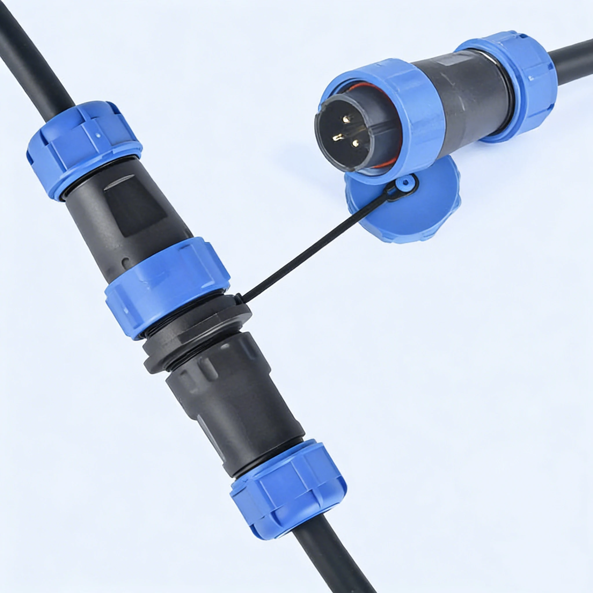 IP68 Waterproof Connector SP1710 SP1711 Docking 2 Pin Power Cable 3Pin 4Pin 5Pin 7Pin 9Pin - Durable Electrical Link