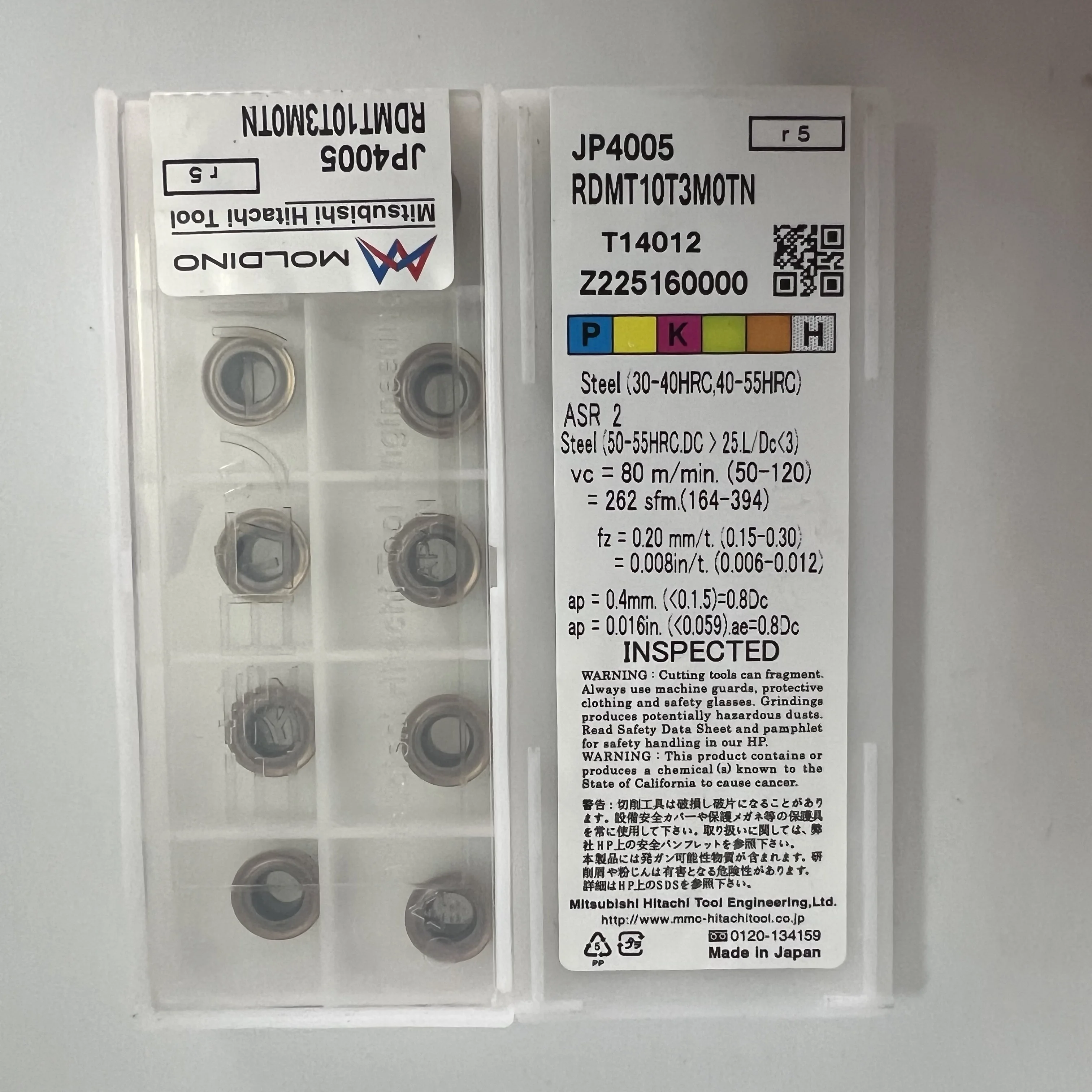 Originele Rdmt10t3motn Jp4005 Cnc Blade Rdmt10t3motn Jp4020