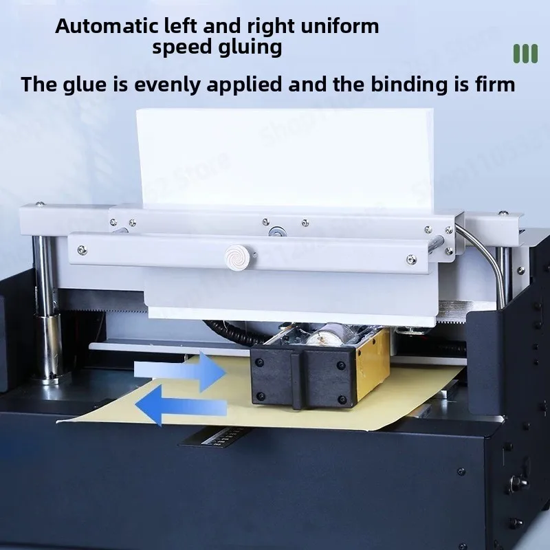 Wireless Glue Binder Machine, A4 Desktop Hot Melt Binding Book Maker for Document Contract File Binding