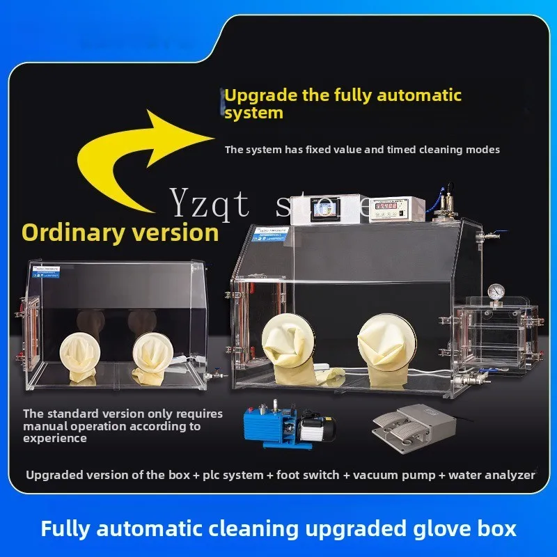 Acrylic Glove Box Laboratory Inert Gas Plexiglass Vacuum Simple Operation Box Anaerobic Glove Box