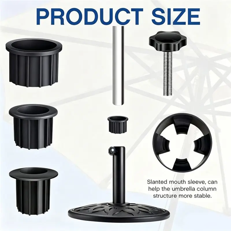 AB47-Parasol Base Stand Umbrella Hole Ring Plug Umbrella Stand Replacement