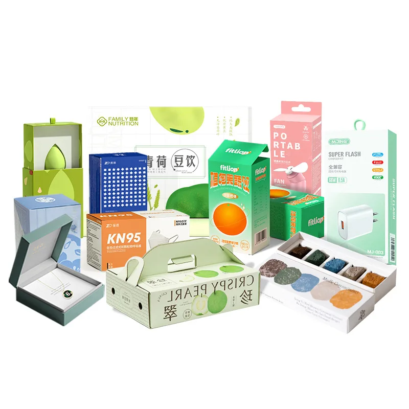 Custom Paper Box Packaging Box Custom White Card Box Colorful Airplane Box Jewelry Cosmetic Box Lid and Bottom Wh