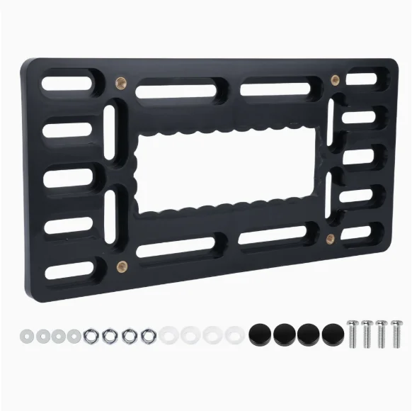 

1Pcs Car License Plate Holder Bracket Frame Easy Install Anti-corrosion Number Plate Holder Universal Auto Exterior Accessories