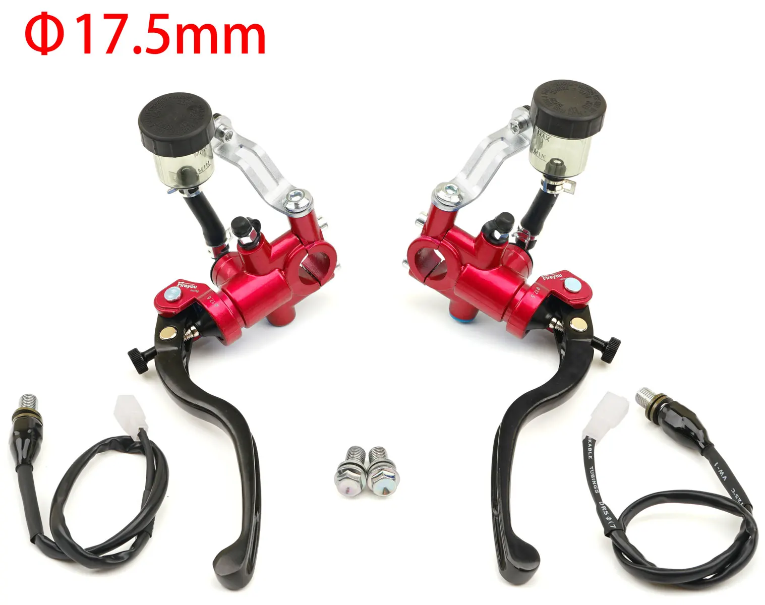 العالمي للدراجات النارية شعاعي دواسة فرامل مضخة أسطوانة رئيسية عتلات مقبض 17.5 مللي متر مكبس Adelin لهوندا سوزوكي ياماها كاواساكي